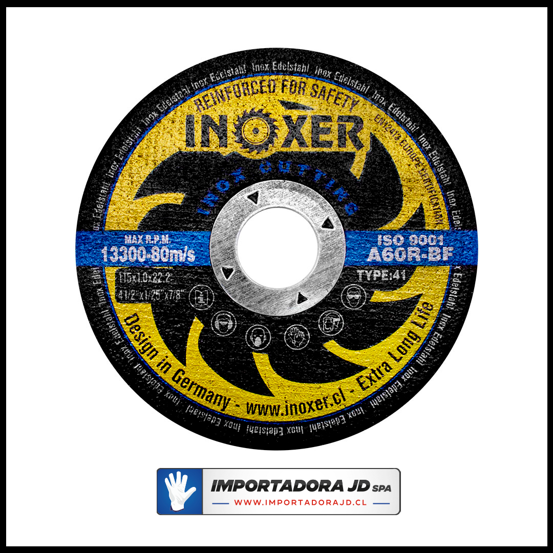 Disco De Corte INOXER® de 4 1/2 X 1 mm Inoxidable