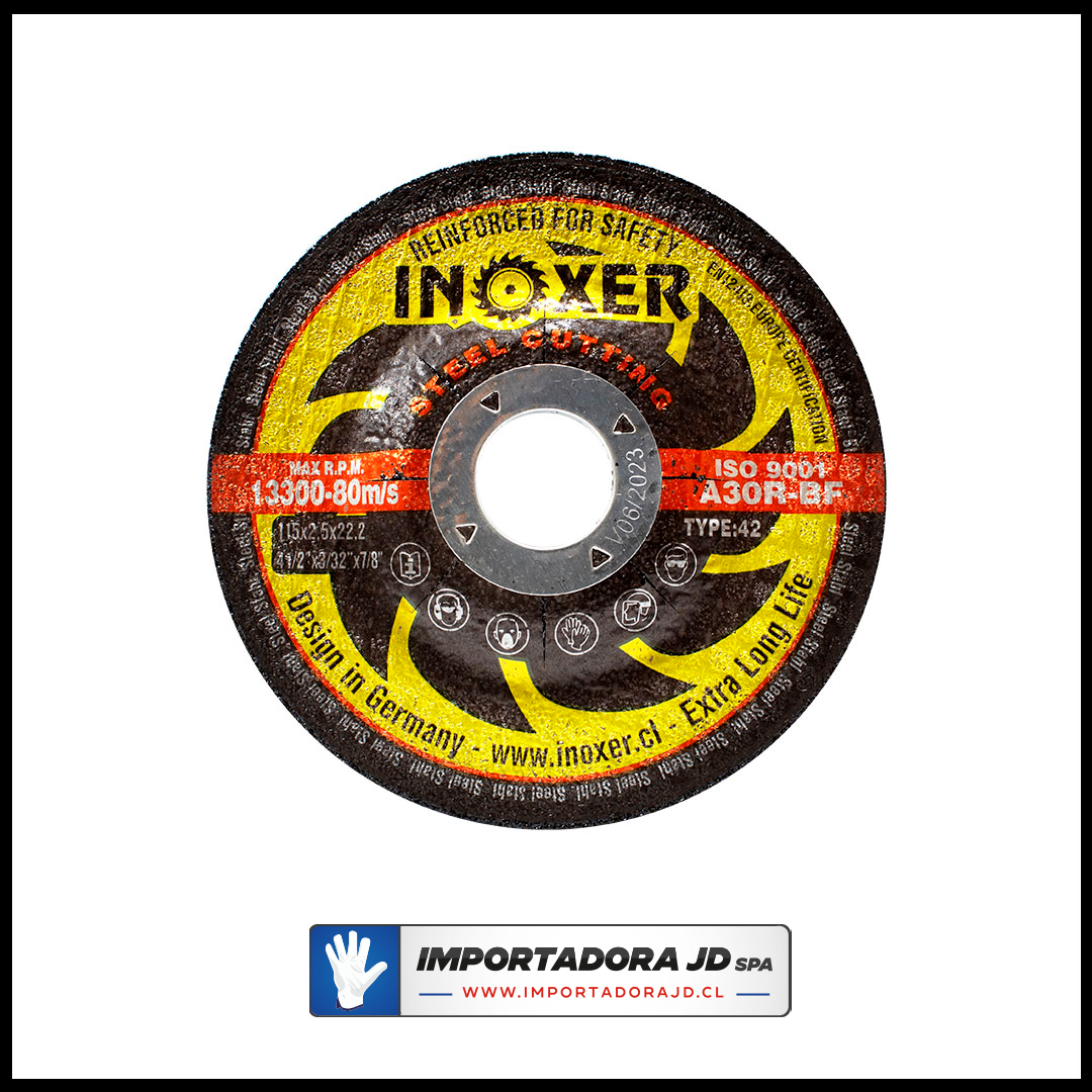 Disco De Corte INOXER® de 4 1/2 X 2,5 mm Metal