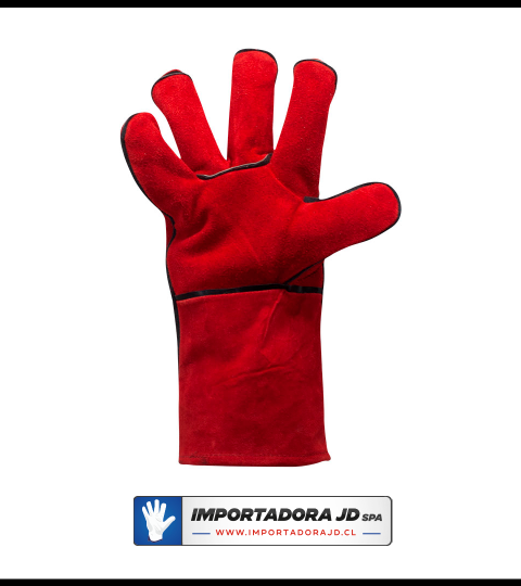 Guante De Soldador Rojo Kevlar