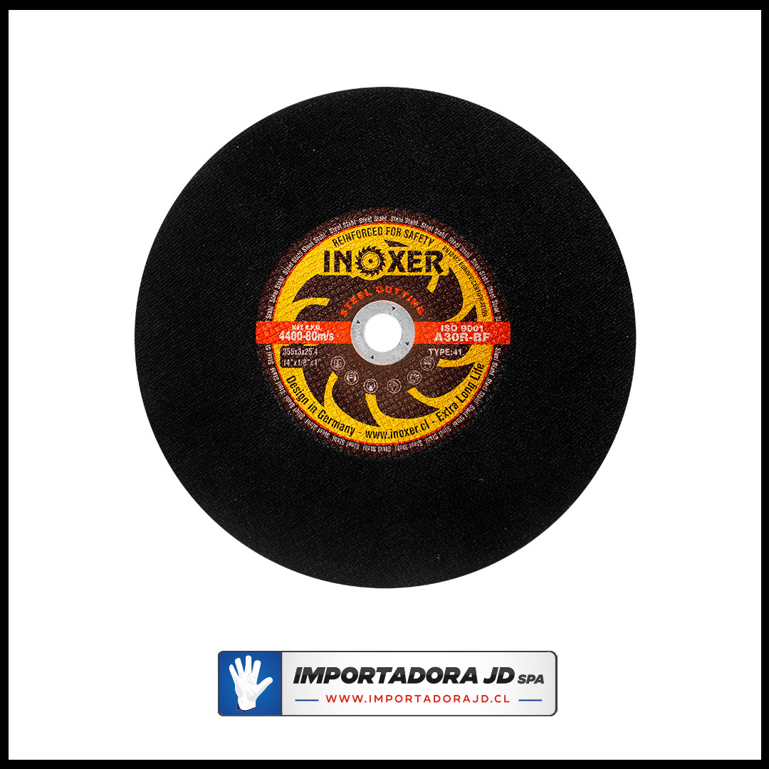 Disco De Corte INOXER® de 14 x 3 mm Metal