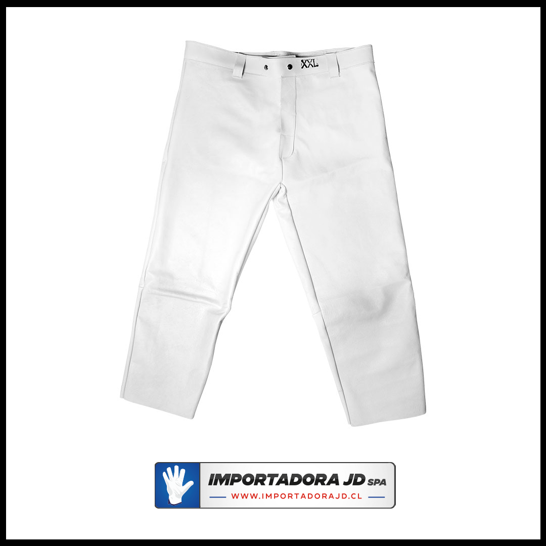 Pantalón de Cuero Soldador Nacional con Velcro e Hilo Kevlar