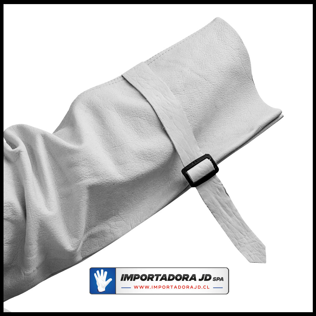 | Chaqueta de Cuero Soldador Importada Premium Con Velcro y Broche +Ajuste de muñeca. Hilo Kevlar - Imagen 4